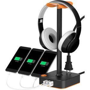 Headphone Stand with USB Charger Desktop Gaming Headset Holder Hanger